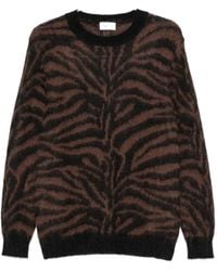P.A.R.O.S.H. - Zebra-Pattern Crew-Neck Sweater - Lyst