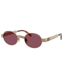Miu Miu - Eyewear Envie Oval Frame Sunglasses - Lyst