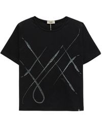 Herno - Abstract-Print T-Shirt - Lyst