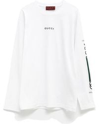 Gucci - Logo Long-Sleeve T-Shirt - Lyst