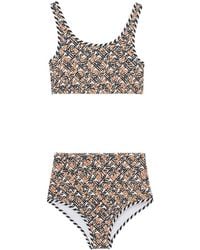 Burberry - Monogram-Print Bikini - Lyst