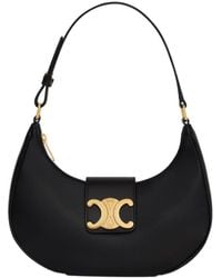 Celine - Ava Triomphe Medium Leather Shoulder Bag - Lyst