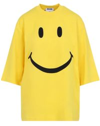 Moschino - Smiley Face Print T-Shirt - Lyst