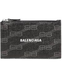 Balenciaga - Portamonete Lungo E Portacarte Signature - Lyst