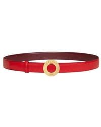 Celine - Round Buckle And Reversible Belt - Lyst