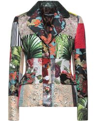Dolce & Gabbana - Floral Print Long Sleeve Coat - Lyst