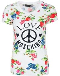 Moschino - Logo Printed T-Shirt - Lyst