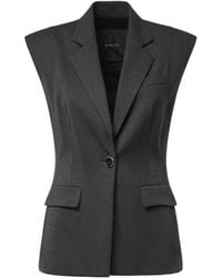 Pinko - Sleeveless Single-Breasted Blazer - Lyst