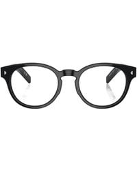 Prada - Eyewear Round Frame Glasses - Lyst