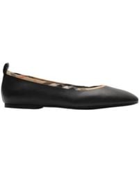 Burberry - Check Trim Robin Ballerinas - Lyst
