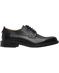 BOSS - Logo Tab Derby Shoes - Lyst