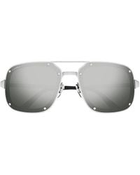 Cartier - Ct0194S Rimless Square Sunglasses - Lyst