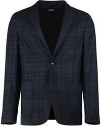 ZEGNA - Single-Breasted Notched-Lapel Blazer - Lyst