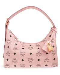 MCM - Small Aren Visetos Zipped Crossbody Bag - Lyst