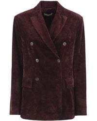 Antonelli - Double-Breasted Corduroy Blazer - Lyst