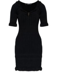 Versace - Safety Pin Short-Sleeved Mini Dress - Lyst