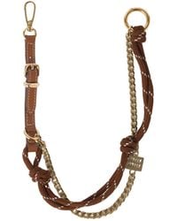 Miu Miu - Leather, Cord And Metal Trick Keyring - Lyst