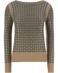 Ermanno Scervino - Embroidered Pattern Knitted Sweater - Lyst