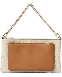 MICHAEL Michael Kors - Jet Set Medium Signature Logo Convertible Crossbody Bag - Lyst