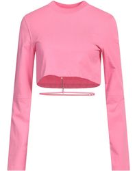 Jacquemus - Le T-shirt Pino Cotton Cropped Top - Lyst