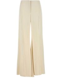 McQueen - Satin Wide-Leg Trousers - Lyst