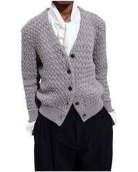 Bottega Veneta - Intrecciato Wool Cardigan - Lyst