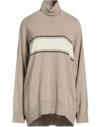 Brunello Cucinelli - Turtleneck Virgin Wool, Cashmere, Silk - Lyst