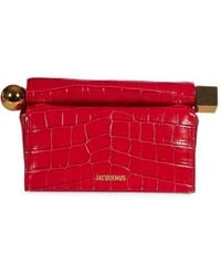 Jacquemus - La Pochette Rond Carre Clutch Bag - Lyst