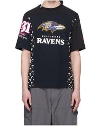 Marine Serre - Graphic Printed Jersey T-Shirt - Lyst