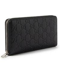 Gucci - Gg Emblem Zip Around Wallet - Lyst
