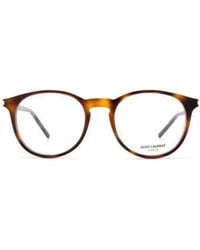 Saint Laurent - Eyewear Round Frame Glasses - Lyst