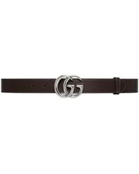 Gucci - Logo Plaque Belt - Lyst