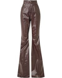 Rick Owens - High-Rise Flared Jeans - Lyst