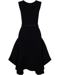 Proenza Schouler - Artemis Belted Ribbed-Knit Midi Dress - Lyst