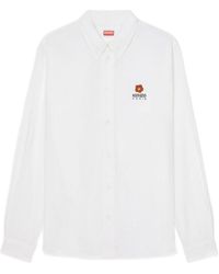 KENZO - Boke Flower Embroidered Buttoned Shirt - Lyst