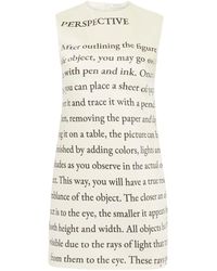 JW Anderson - Jw Anderson Text Print Mini Shift Dress - Lyst