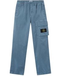 Stone Island - Loose-Fit Sweatpants With Drawstring Cuffs - Lyst