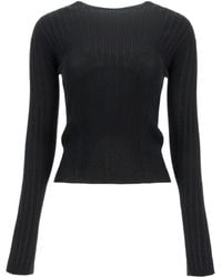 Lanvin - Rib Round-Neck Sweater - Lyst