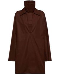 Jil Sander - Layered Cotton Minidress - Lyst