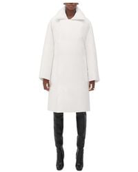 Bottega Veneta - Long Down Jacket With Belt - Lyst