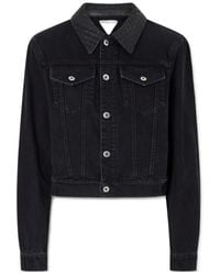 Bottega Veneta - Long-Sleeved Denim Jacket - Lyst