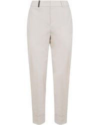 Peserico - Tapered-Leg Tailored Trousers - Lyst
