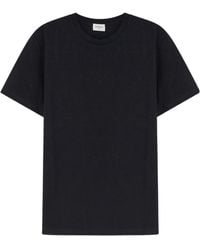 Saint Laurent - Crewneck Short-Sleeved T-Shirt - Lyst
