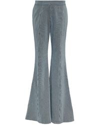 Gabriela Hearst - Striped High-Waisted Flared Trousers - Lyst