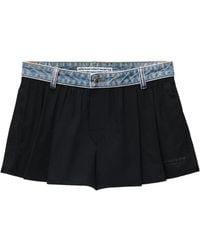 Alexander Wang - Pleated Mid-Rise Shorts - Lyst