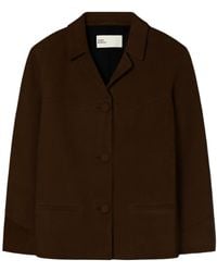 Tory Burch - Long Sleeved Button-Up Jacket - Lyst