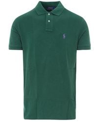 Polo Ralph Lauren - Logo Embroidered Short-Sleeved Polo Shirt - Lyst