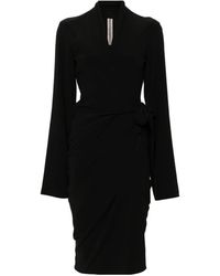 Rick Owens - Tie-Fastened Wrapped Dress - Lyst