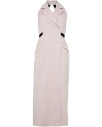 Max Mara - Maxi Linen Wrap Dress - Lyst