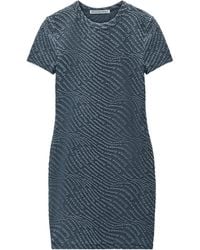 Alexander Wang - T By Logo Jacquard Shrunken Mini Dress - Lyst